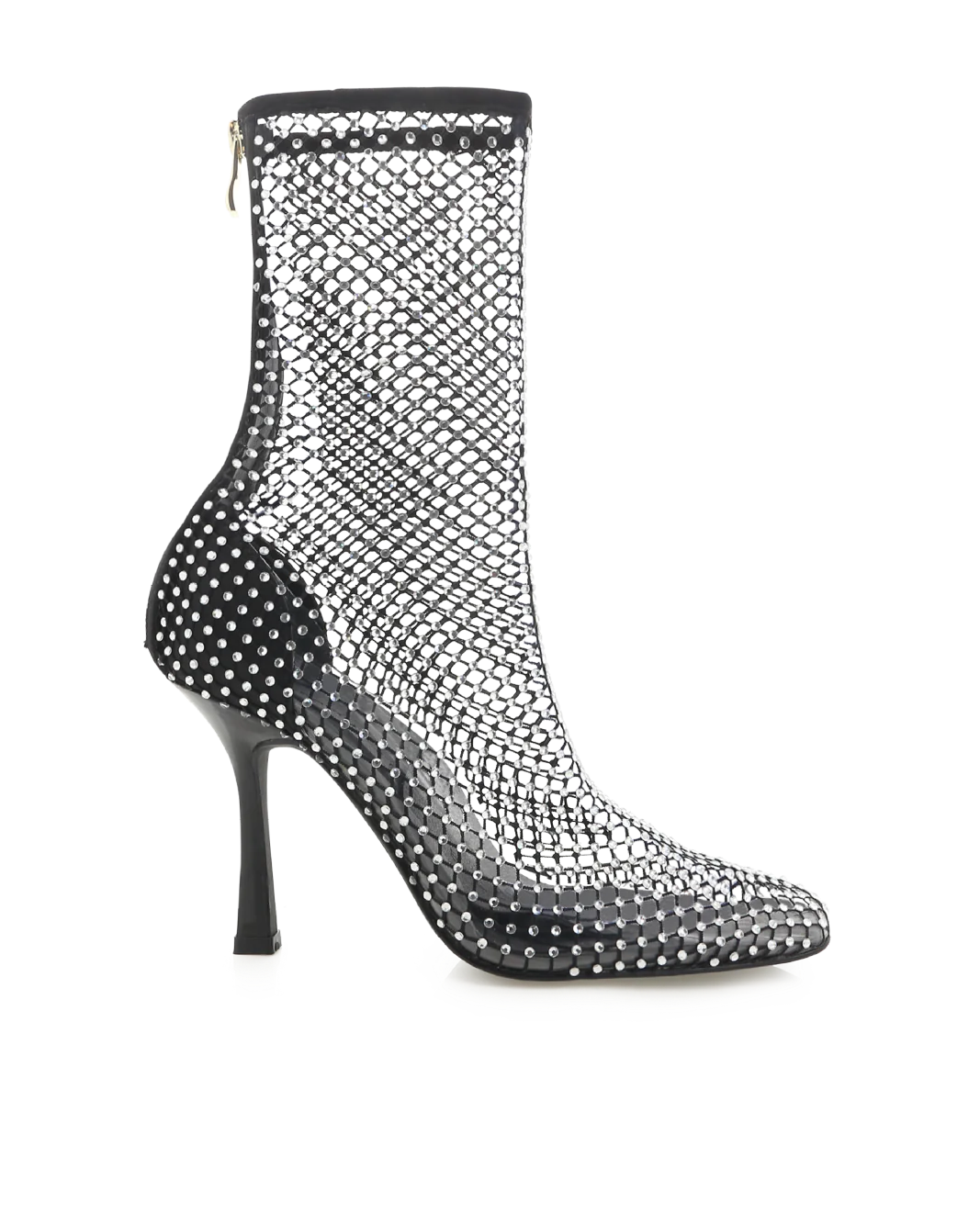 Bindi Heels - Black Satin Diamante