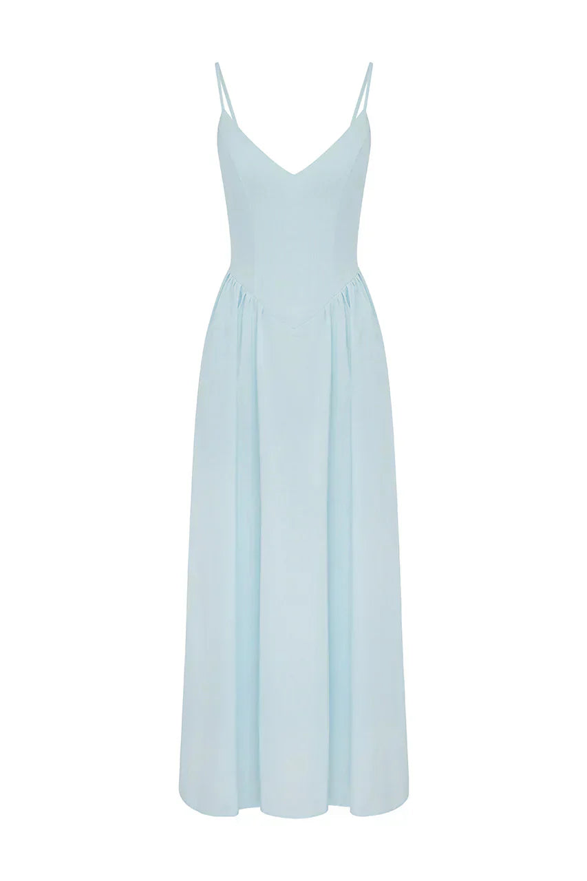 Zephy Maxi Dress - Sky Blue