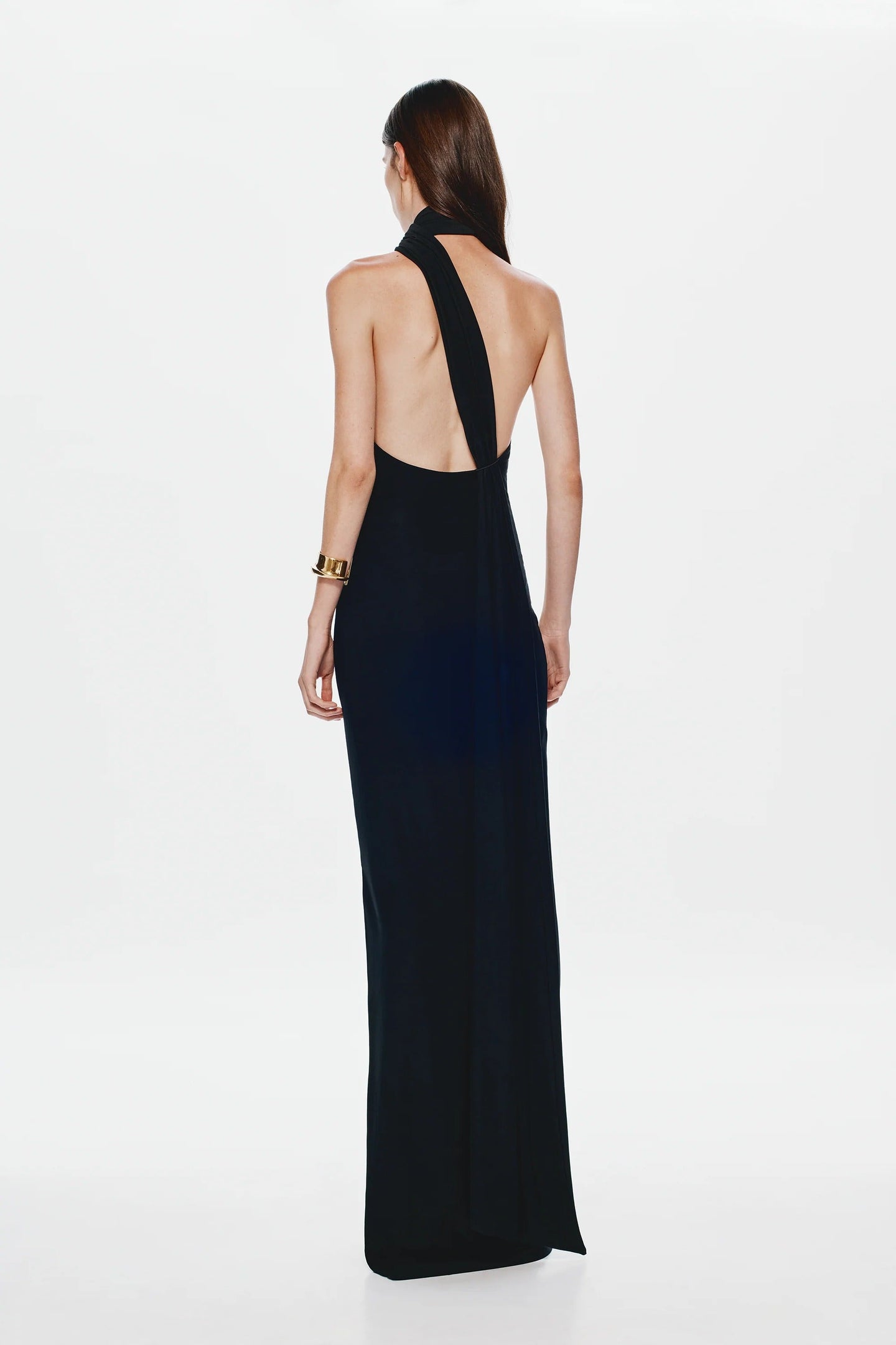 Misha Nicolette Jersey Maxi Dress - Black