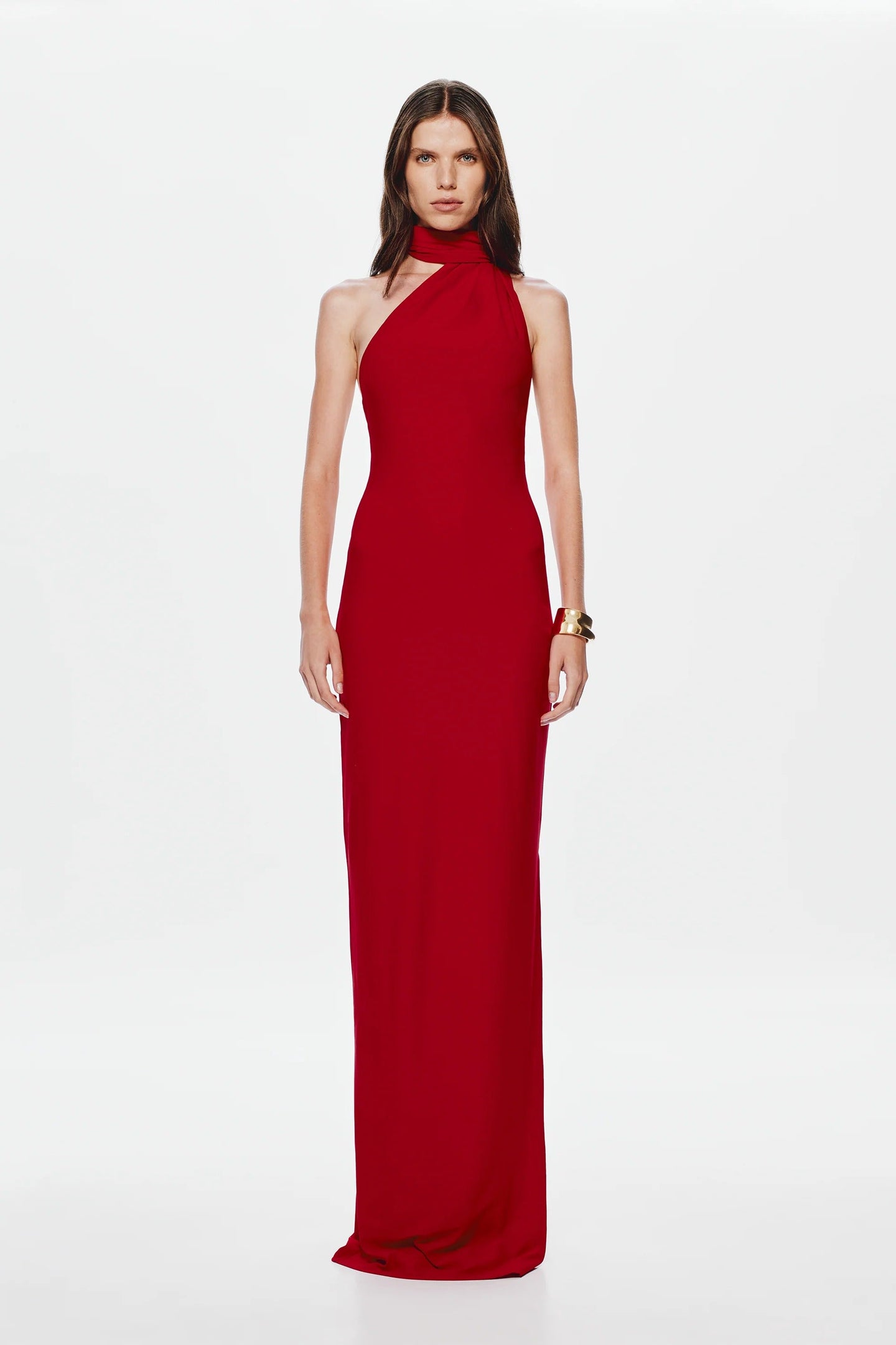 Misha Nicolette Jersey Maxi Dress - Cherry